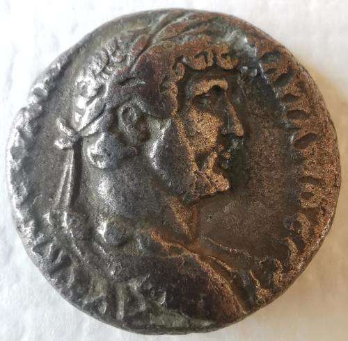 Tetradrachm of Emperor Hadrian, minted in Alexandria, Egypt, Year 18 (133 A.D.)