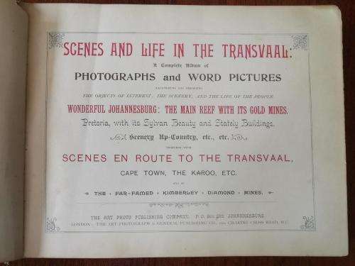 1890 Scenes of life in the Transvaal book