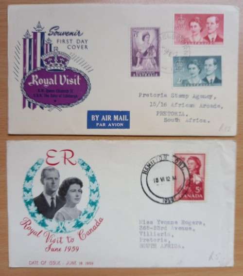 Lot of 9 FDCs: Canada, New Zealand & Australia 1948-1975