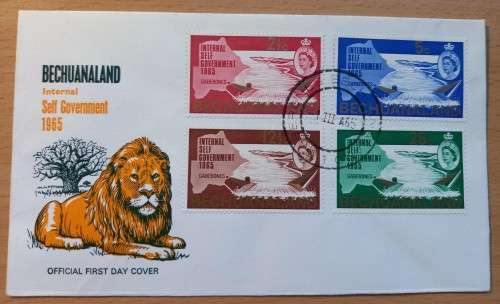 Bechuanaland lot of 3 FDCs / covers 1947 & 1965