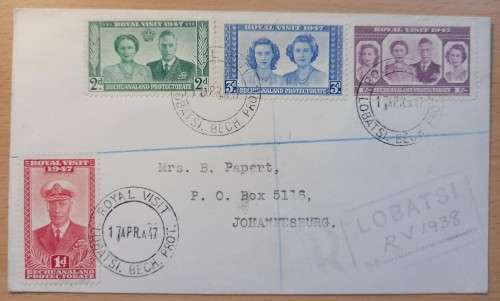 Bechuanaland lot of 3 FDCs / covers 1947 & 1965