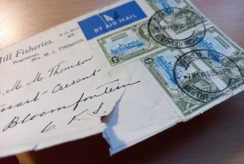 1935 Northern Rhodesia cover airmail Broken Hill to Bloemfontein