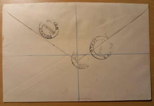 1937 Swaziland cover to South West Africa