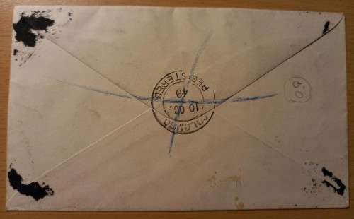 Ceylon 1949 registered FDC, Colombo to England