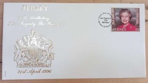 Jersey lot of 15 FDCs: 1990, 1995 & 1996 - some high values