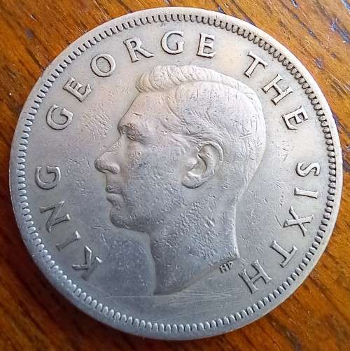 1949 New Zealand Half Crown