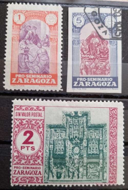 1940s Spain Zaragoza lot of 3 - see listing for details
