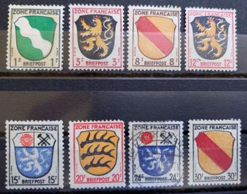 1945 Germany French Zone 8 stamps