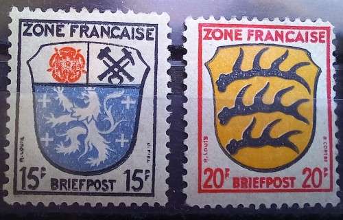 1945 Germany French Zone 8 stamps