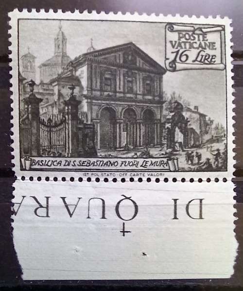 1949 Vatican City churches, lot of 8 MH & 1 used (100 Lire)
