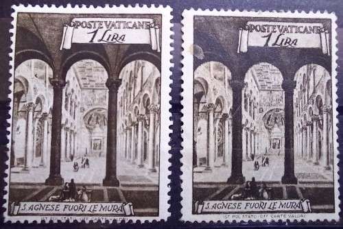 1949 Vatican City churches, lot of 8 MH & 1 used (100 Lire)