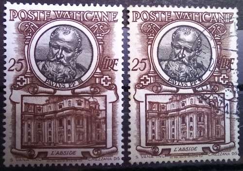1953 Vatican City Pope heads, full set of 11 MH + extras