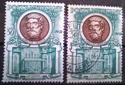 1953 Vatican City Pope heads, full set of 11 MH + extras