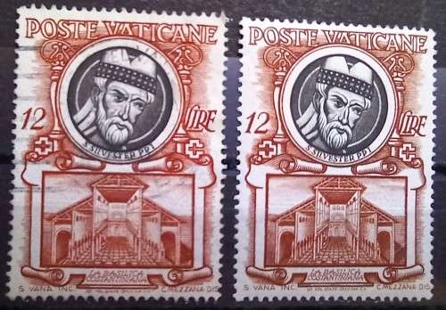 1953 Vatican City Pope heads, full set of 11 MH + extras