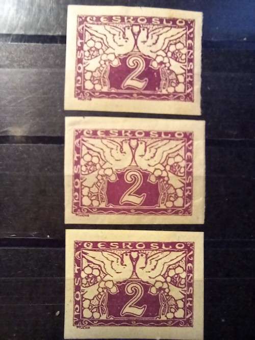 1919 Czechoslovakia lot of 5 express stamps MH