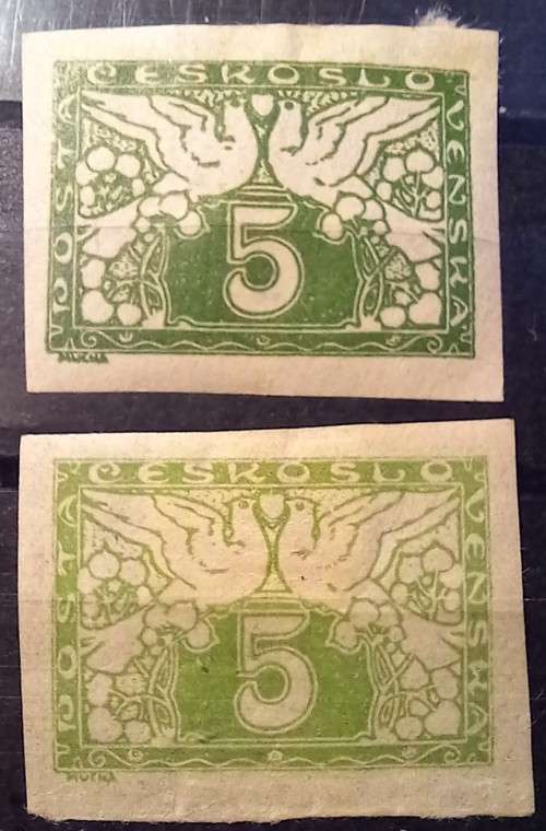 1919 Czechoslovakia lot of 5 express stamps MH