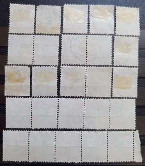 RSA 1961-71 lot of 9 singles, 3 pairs & 2 strips of 5, used, postage dues