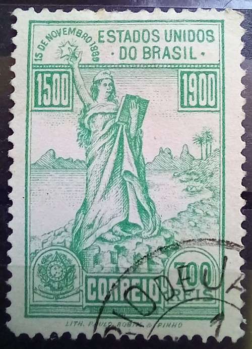 1900 Brazil full set of 4 Discovery of Brazil - 3 used, 1 MH