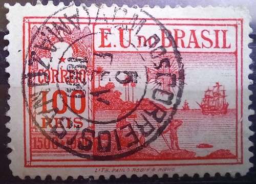 1900 Brazil full set of 4 Discovery of Brazil - 3 used, 1 MH
