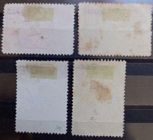 1900 Brazil full set of 4 Discovery of Brazil - 3 used, 1 MH