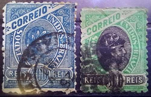Brazil 1894 to 1905 Bay of Rio de Janeiro 11 used 10 to 1000 Reis