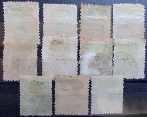 Brazil 1894 to 1905 Bay of Rio de Janeiro 11 used 10 to 1000 Reis