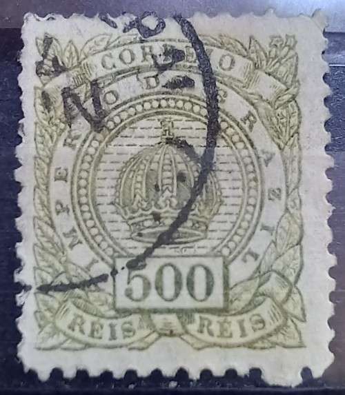 1884 Brazil 500 Reis used