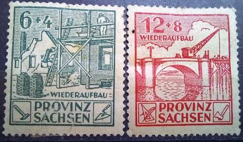Germany lot of 4 Russian Occupation Zone + Insurance stamp MH