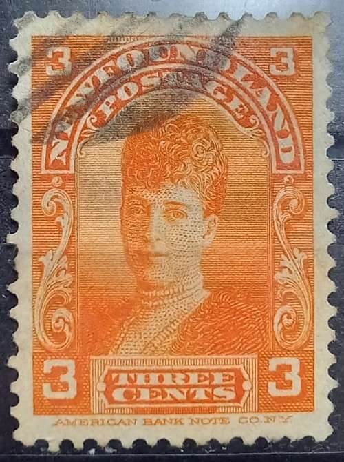 Newfoundland lot of 3 used 3c stamps 1887 to 1897