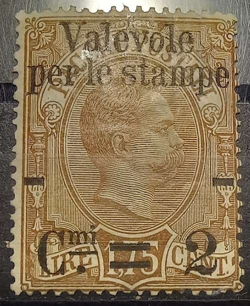 1890 Italy parcel post overprint 2c/1.75L MH