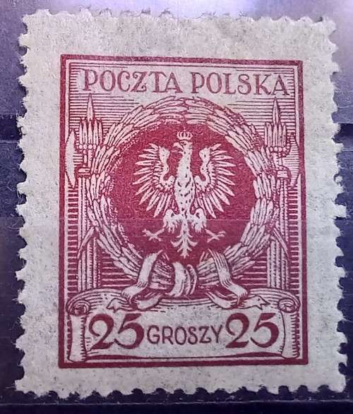 1924 Poland 25 Gr MH