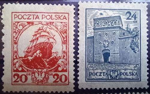 1925 Poland full set of 11 MH buildings