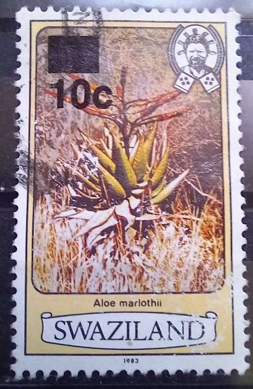 1984 Swaziland 10c overprint used