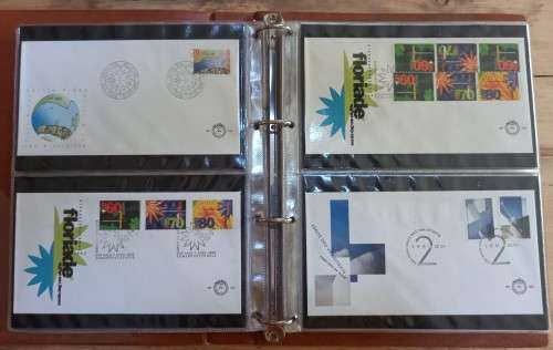 Netherlands lot of 188 FDCs near-complete 1990-1995 + some earlier, in Ideal album