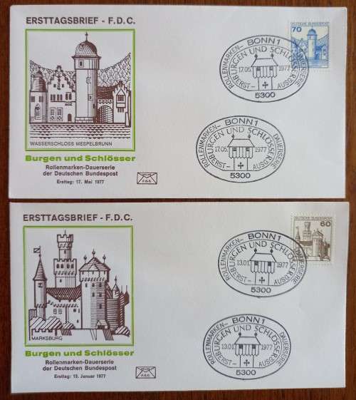 Germany 1975 and 1976 lot of 13 FDCs Industrie und Technik