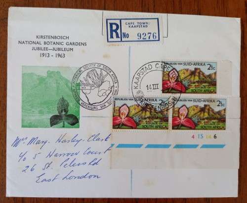 1963 RSA Kirstenbosch lot of 3 covers