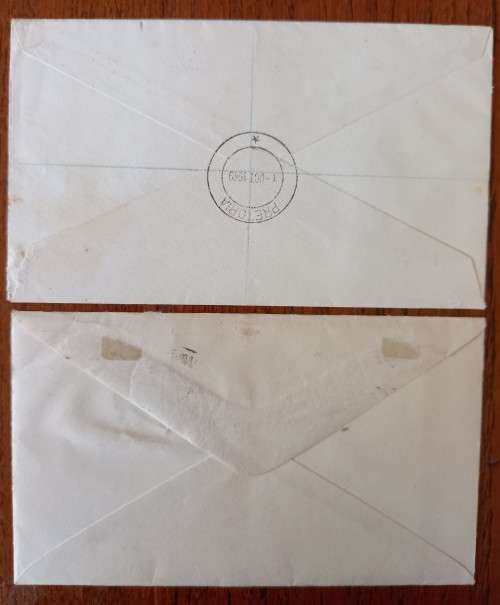 1949 SA Union pair of covers Universal Postal Union (UPU)