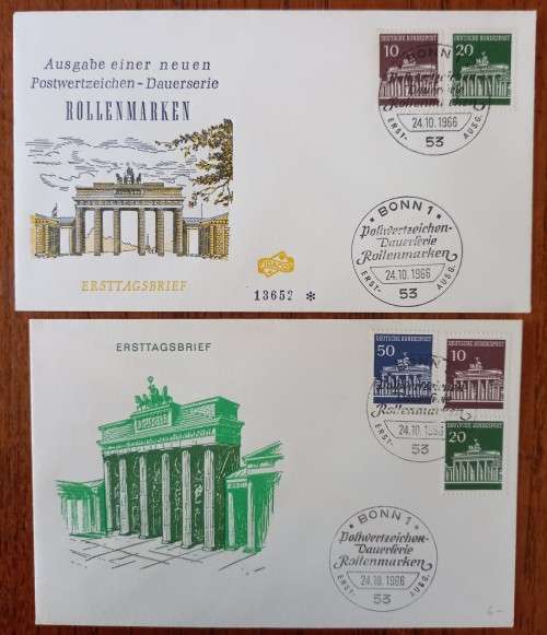Germany Berlin 1966 and 1967 lot of 14 FDCs