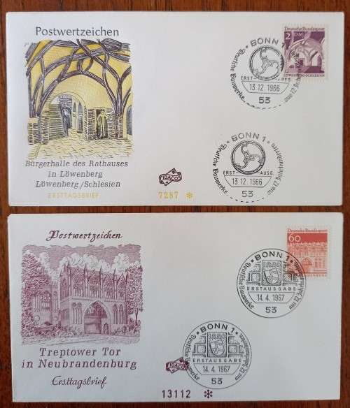 Germany Berlin 1966 and 1967 lot of 14 FDCs