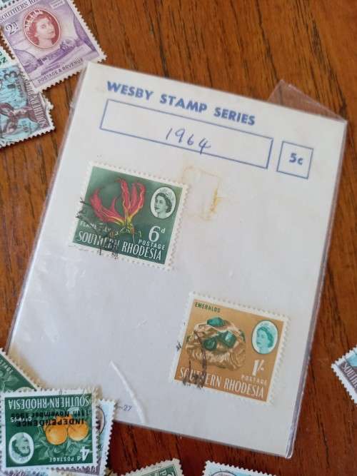 Southern Rhodesia large lot of used stamps