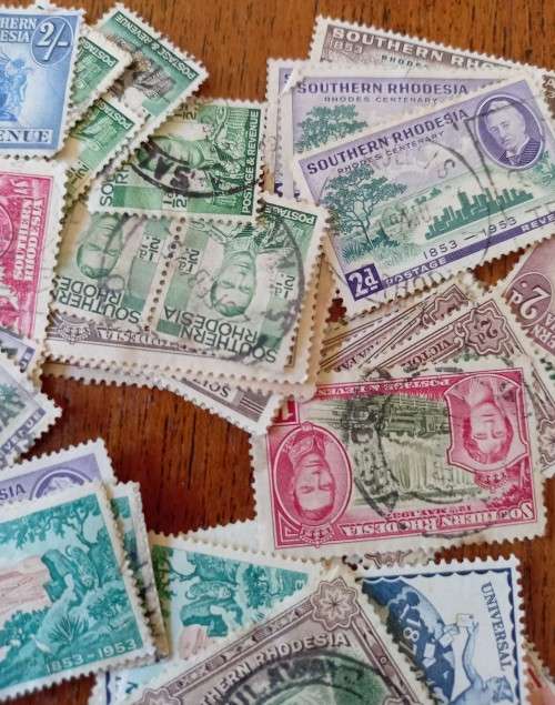 Southern Rhodesia large lot of used stamps
