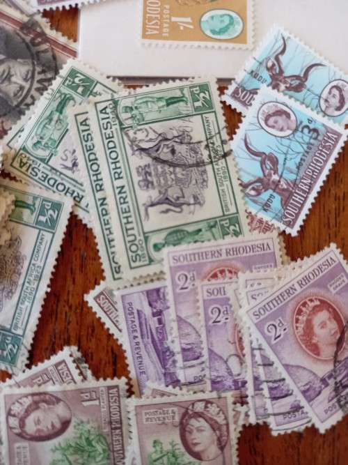 Southern Rhodesia large lot of used stamps