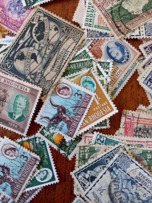 Southern Rhodesia large lot of used stamps