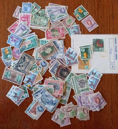 Southern Rhodesia large lot of used stamps