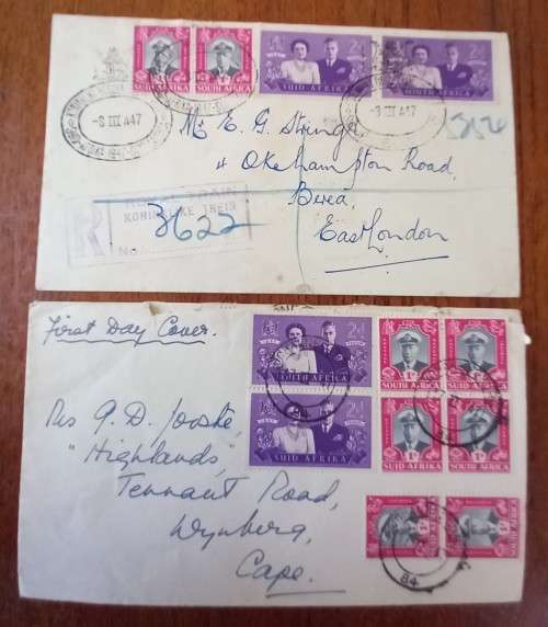 1946 SA Union lot of 16 covers Royal Visit