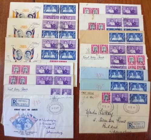 1946 SA Union lot of 16 covers Royal Visit
