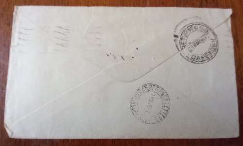 1947 SA Union cover Johannesburg to Southern Rhodesia, unclaimed, returned