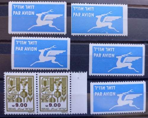 Israel lot of MNH stamps, multiples - some with high values