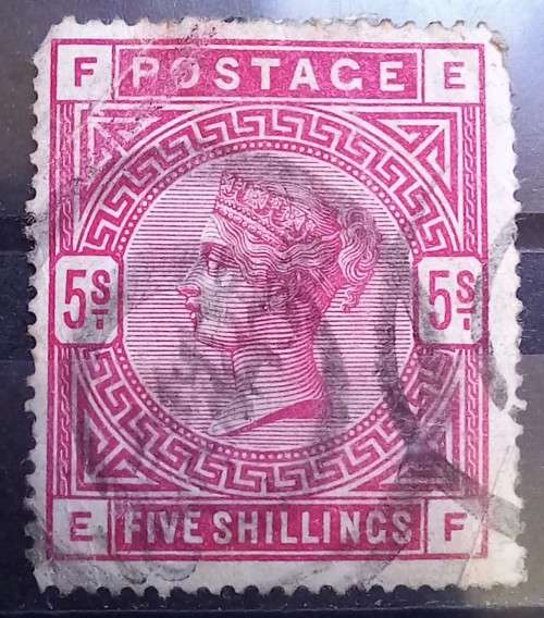 1883 Great Britain 5 Shillings, used