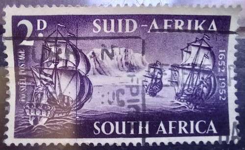 1952 SA Union used - line through sail variety